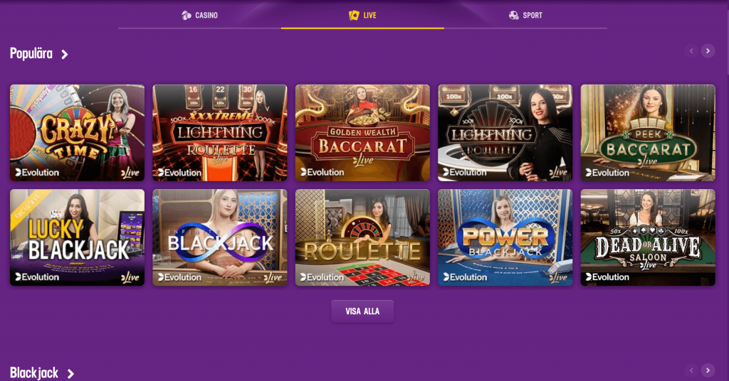 lucky live casino