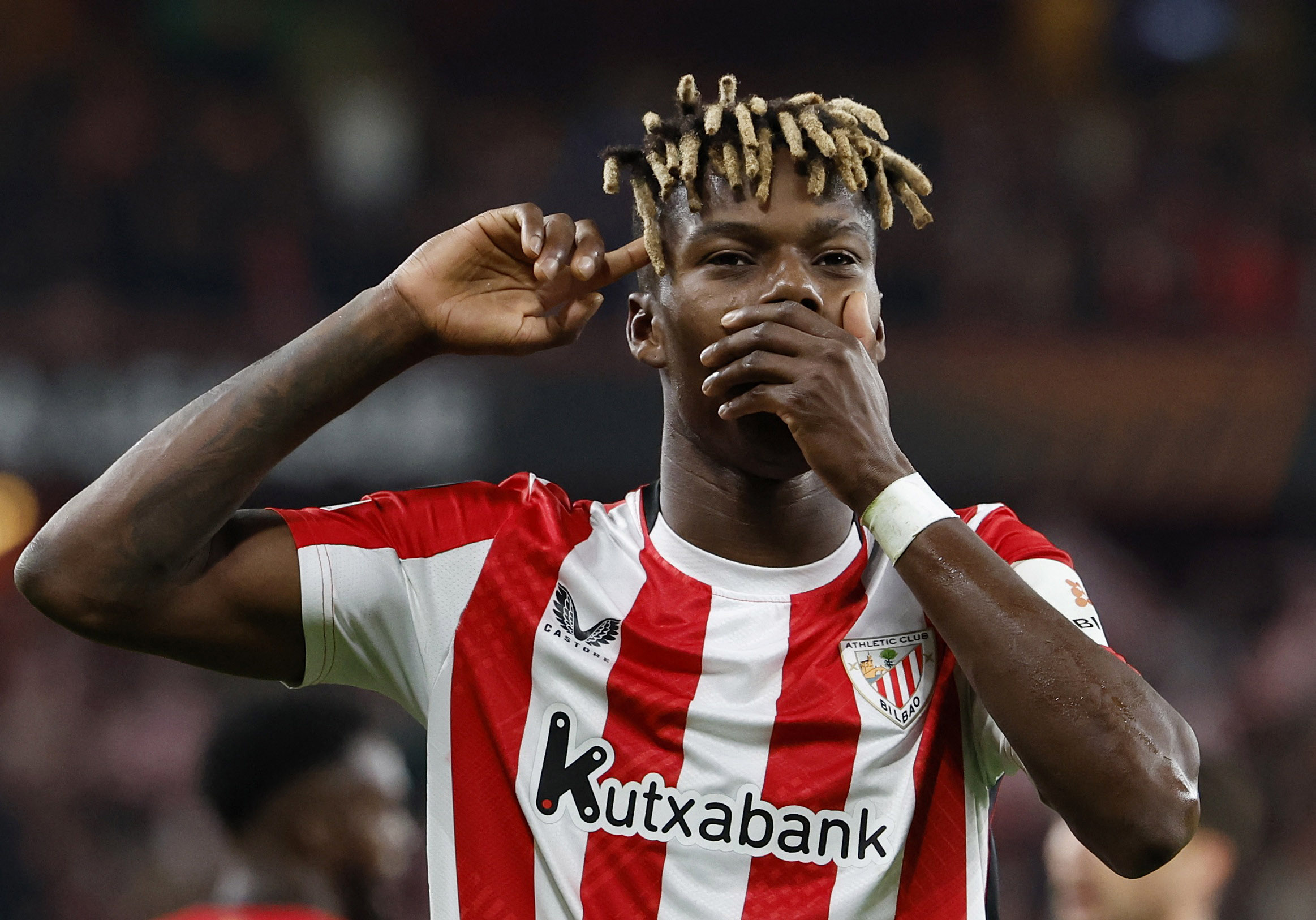 Nico williams firar ett mål