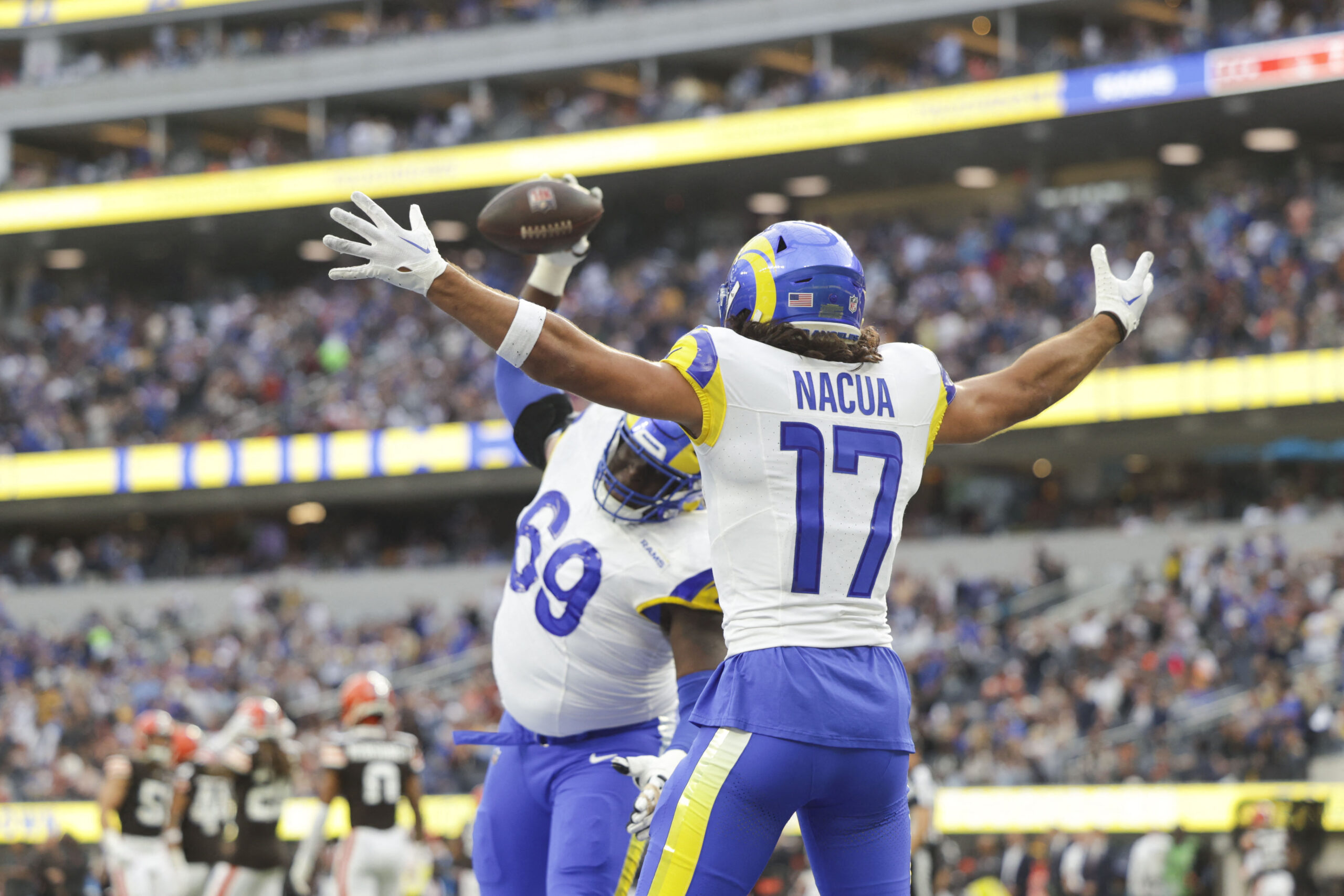 rams firar touchdown