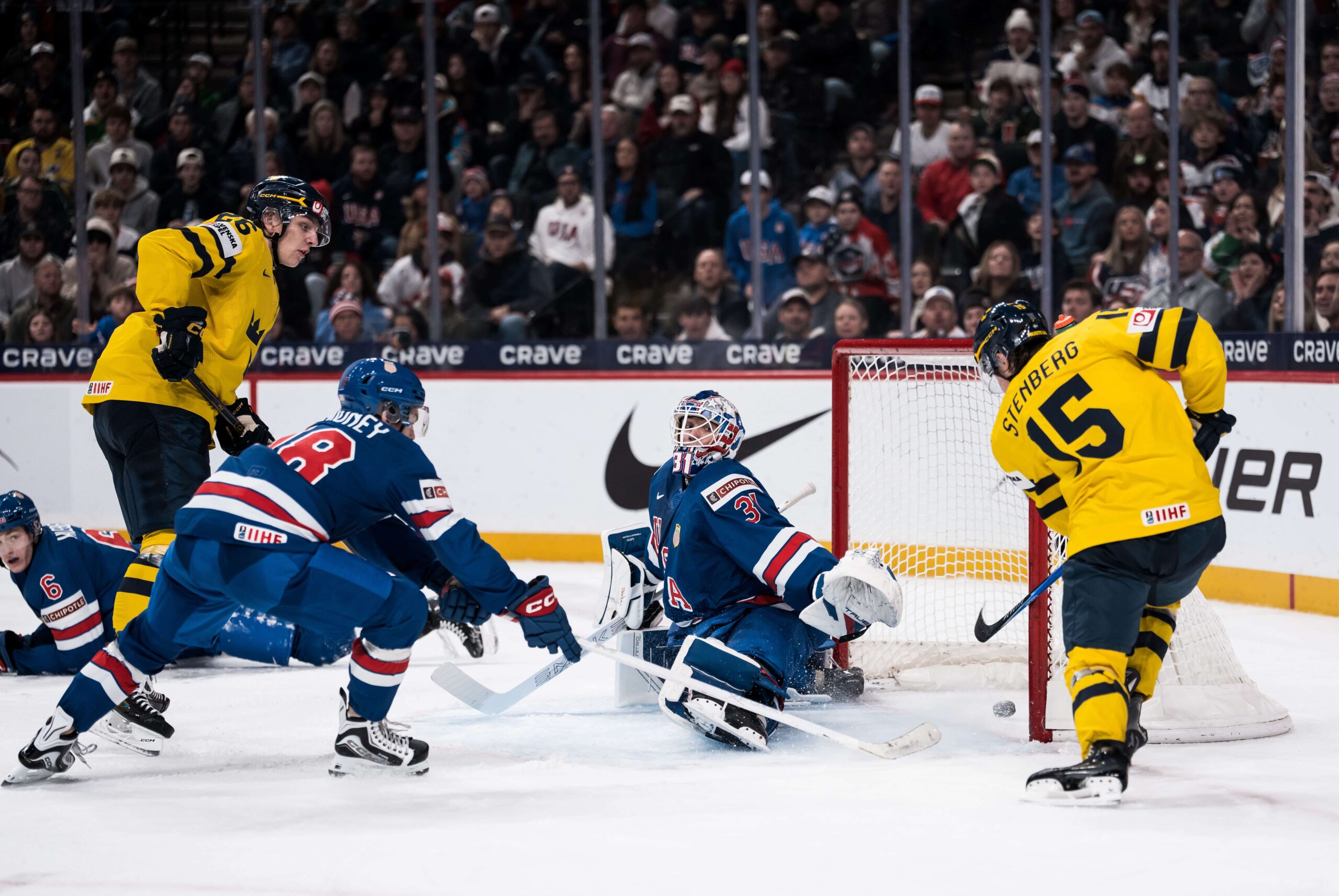 sverige gör mål mot usa