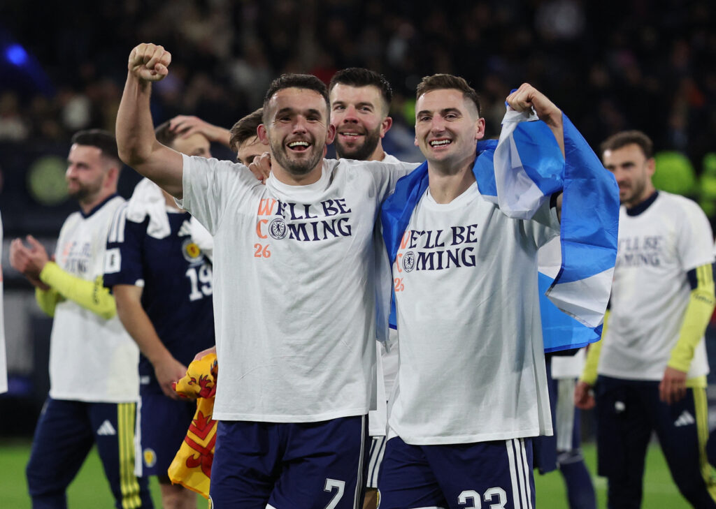 Skottland firar sitt avancemang till VM