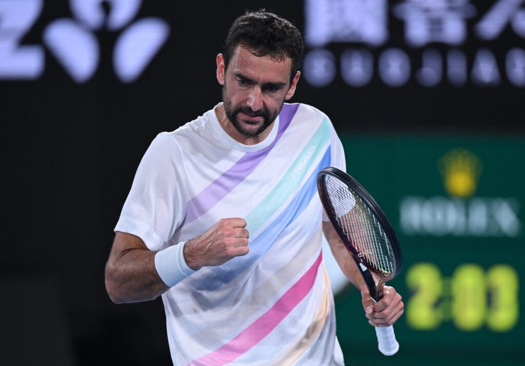 Marin Cilic spänner näven