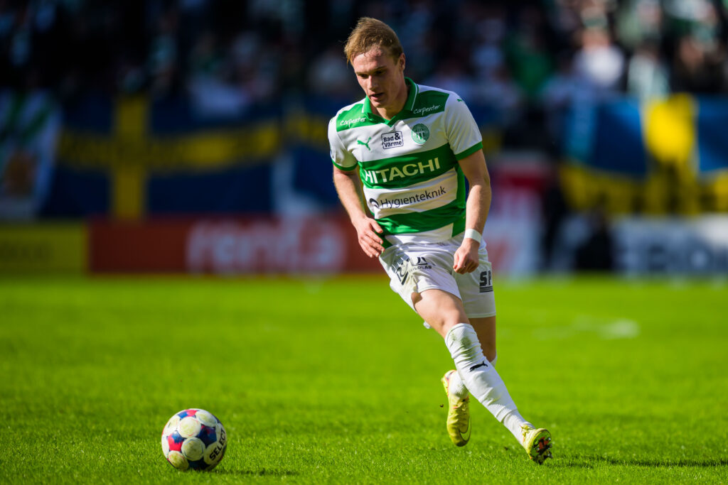 Västerås Marcus Baggesen under fotbollsmatchen i Allsvenskan mellan Kalmar och Västerås