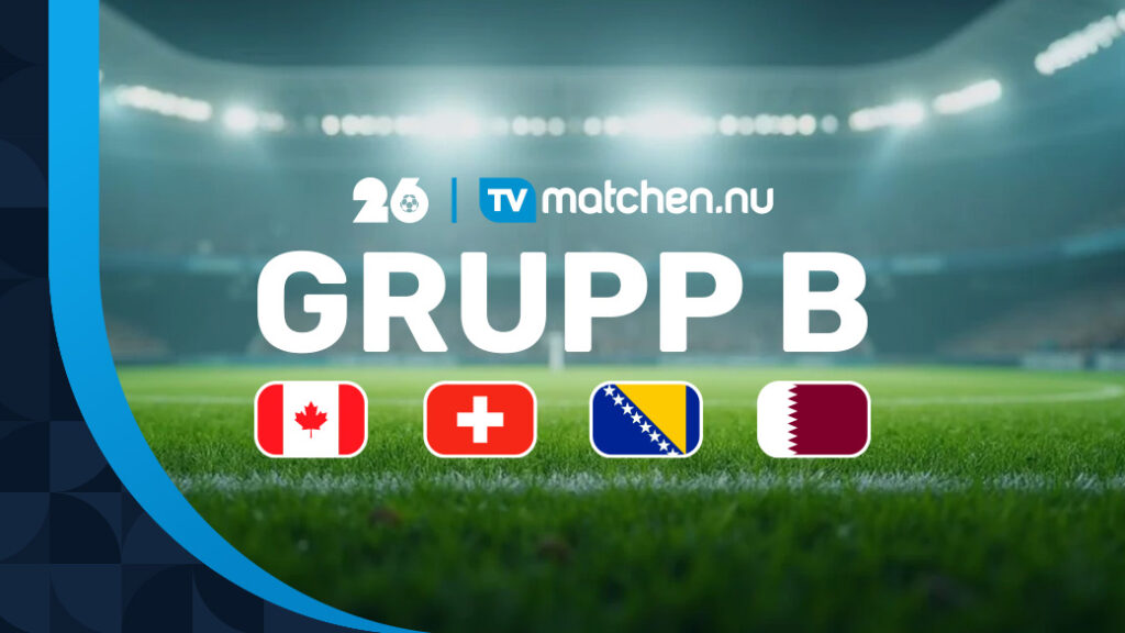 Grupp B i Fotbolls-VM 2026, Kanada, Schweiz, Qatar, Bosnien
