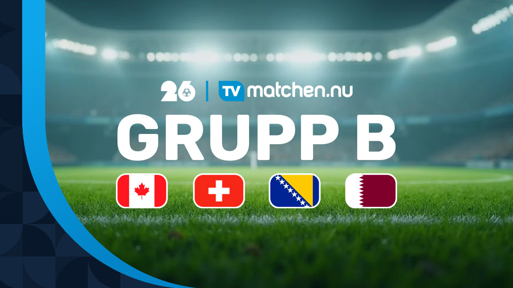 Grupp B i Fotbolls-VM 2026, Kanada, Schweiz, Qatar, Bosnien