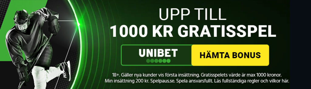 Unibet 1000 kr gratisspel