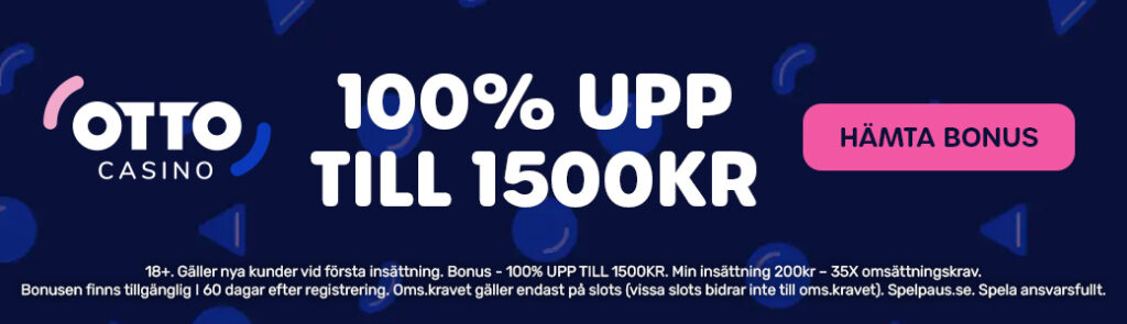 Otto Casino 1500 kr bonus