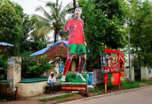Cristiano Ronaldo Cutout, Indien, 10 juni