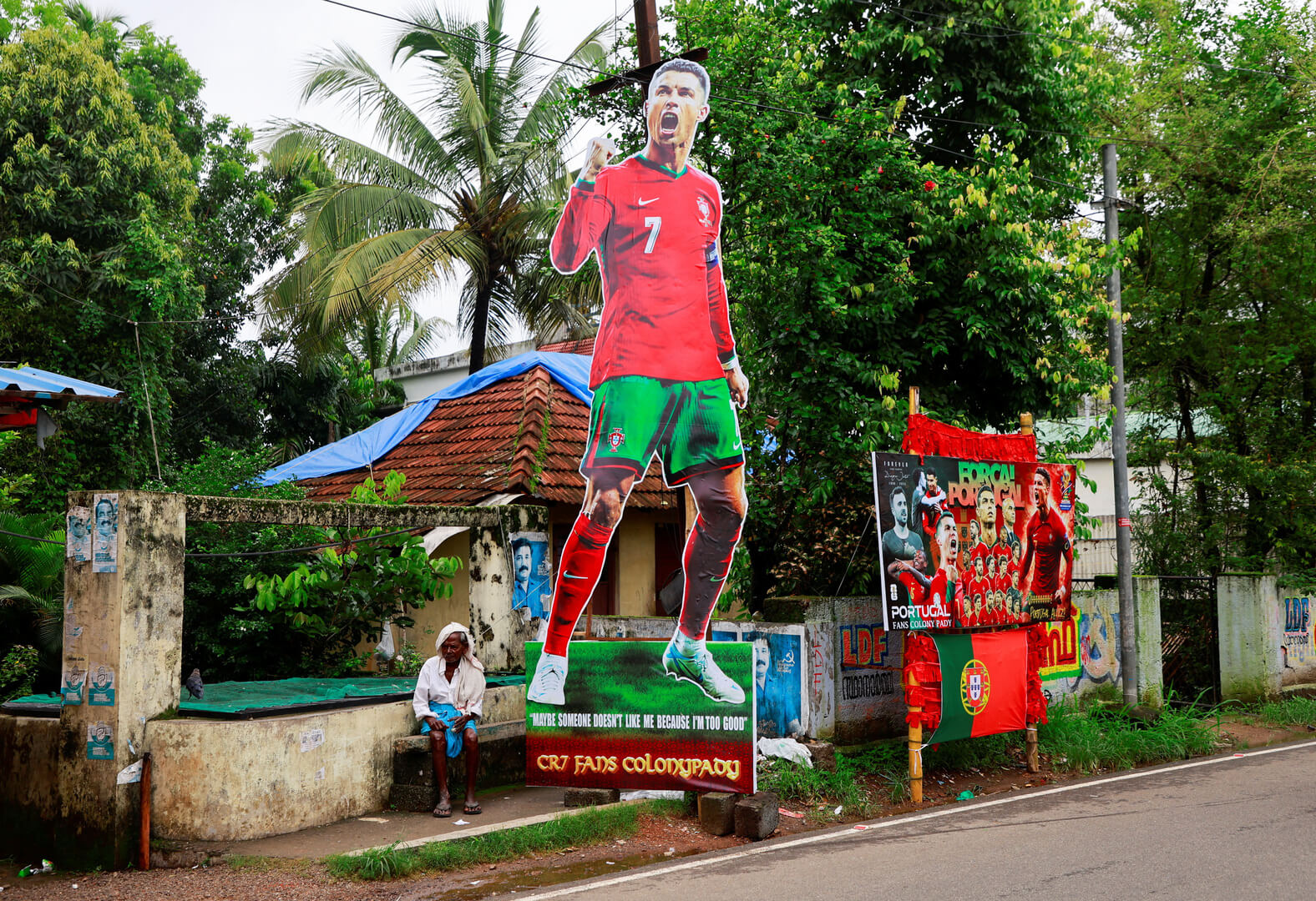 Cristiano Ronaldo Cutout, Indien, 10 juni