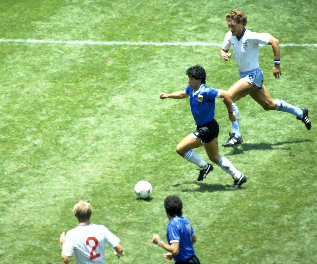 Maradona i kvartsfinalen, Argentina - England VM 1986